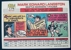 Pitcher | Mark Langston Baseball Cards 1988 Topps Big