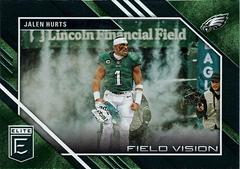 Jalen Hurts [Green] #FV-2 Football Cards 2023 Panini Donruss Elite Field Vision Prices