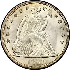 1857 [PROOF] Coins Seated Liberty Dollar Prices