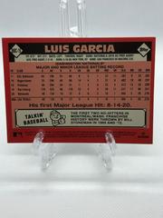 Back Of Card | Luis Garcia Baseball Cards 2021 Topps Chrome 1986