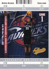 Ricky Davis Basketball Cards 2003 Fleer Authentix Prices