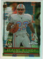 Blaine Bishop [Refractor] #122 Football Cards 1996 Topps Chrome Prices