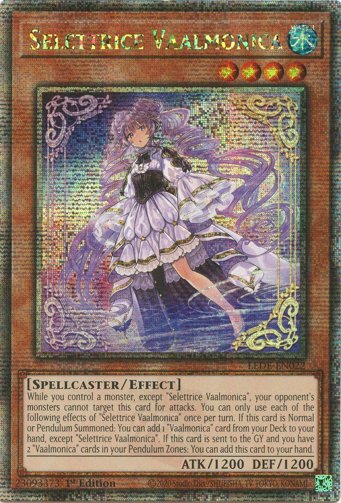 Selettrice Vaalmonica [Quarter Century Secret Rare] LEDE-EN022 YuGiOh Legacy of Destruction