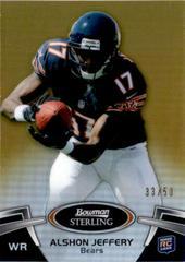 Alshon Jeffery [Gold Refractor] #24 Football Cards 2012 Bowman Sterling Prices