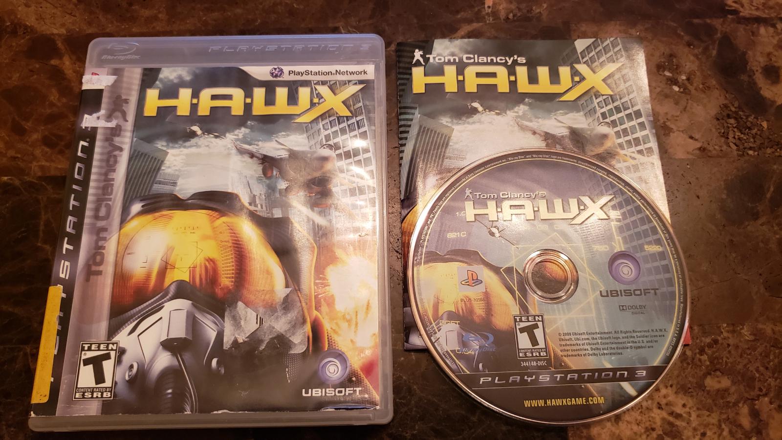 HAWX Item, Box, and Manual Playstation 3