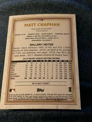 Artist Card | matt chapman Baseball Cards 2020 Topps Gallery Artist Promos