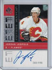 Jordan Leopold [Autograph] #196 Hockey Cards 2002 SP Authentic Prices