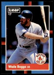Wade Boggs Baseball Cards 1988 Leaf Prices