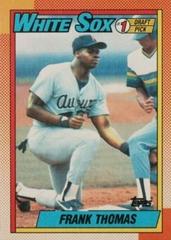 Frank Thomas [Error Partial Blackless] Baseball Cards 1990 Topps Prices