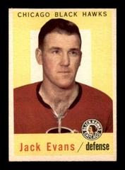 Jack Evans Hockey Cards 1959 Topps Prices