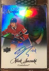 Nick Suzuki Hockey Cards 2020 Upper Deck Clear Cut NHL Memoirs Autographs Prices