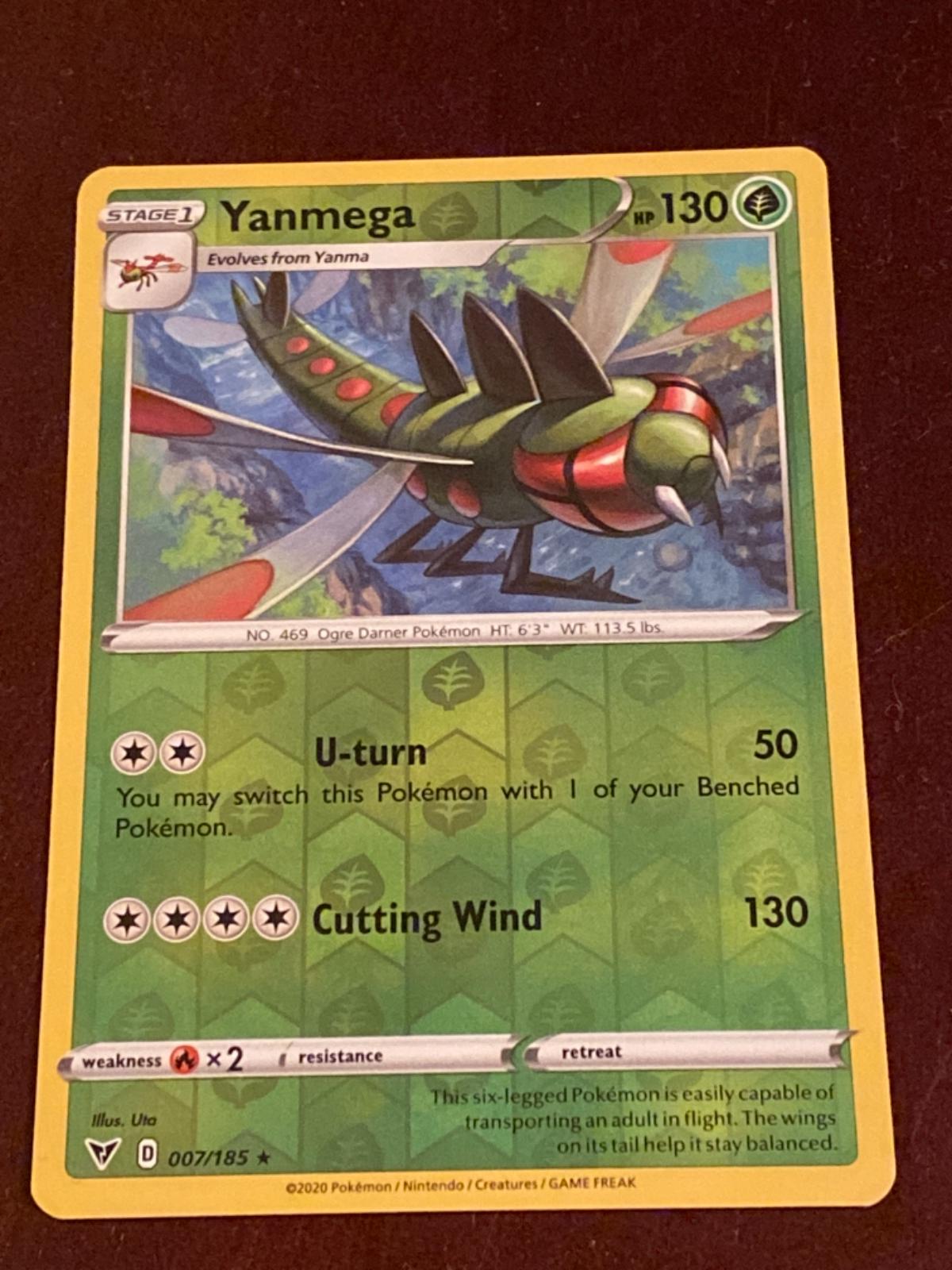 Yanmega Reverse Holo Ungraded Pokemon Vivid Voltage