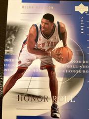 Allan Houston #57 Basketball Cards 2001 Upper Deck Honor Roll Prices
