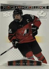 Connor Bedard [Clear Cut] Hockey Cards 2022 Upper Deck Team Canada Juniors Prices