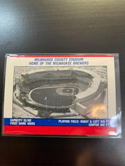 Milwaukee County Stadium Baseball Cards 1990 Fleer Action Series Stickers Prices