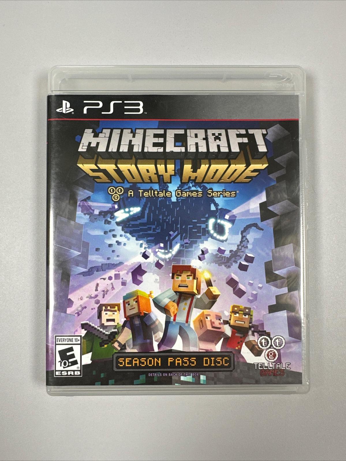 Minecraft Story Mode Season Pass Item Box And Manual Playstation 3