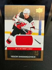 Yegor Sharangovich [Jersey] Hockey Cards 2021 Upper Deck Debut Dates Prices