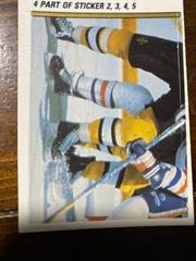 Oilers, Bruins Action #4 Hockey Cards 1988 O-Pee-Chee Sticker Prices