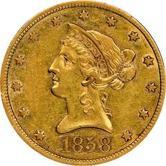 1858 Coins Liberty Head Gold Eagle Prices