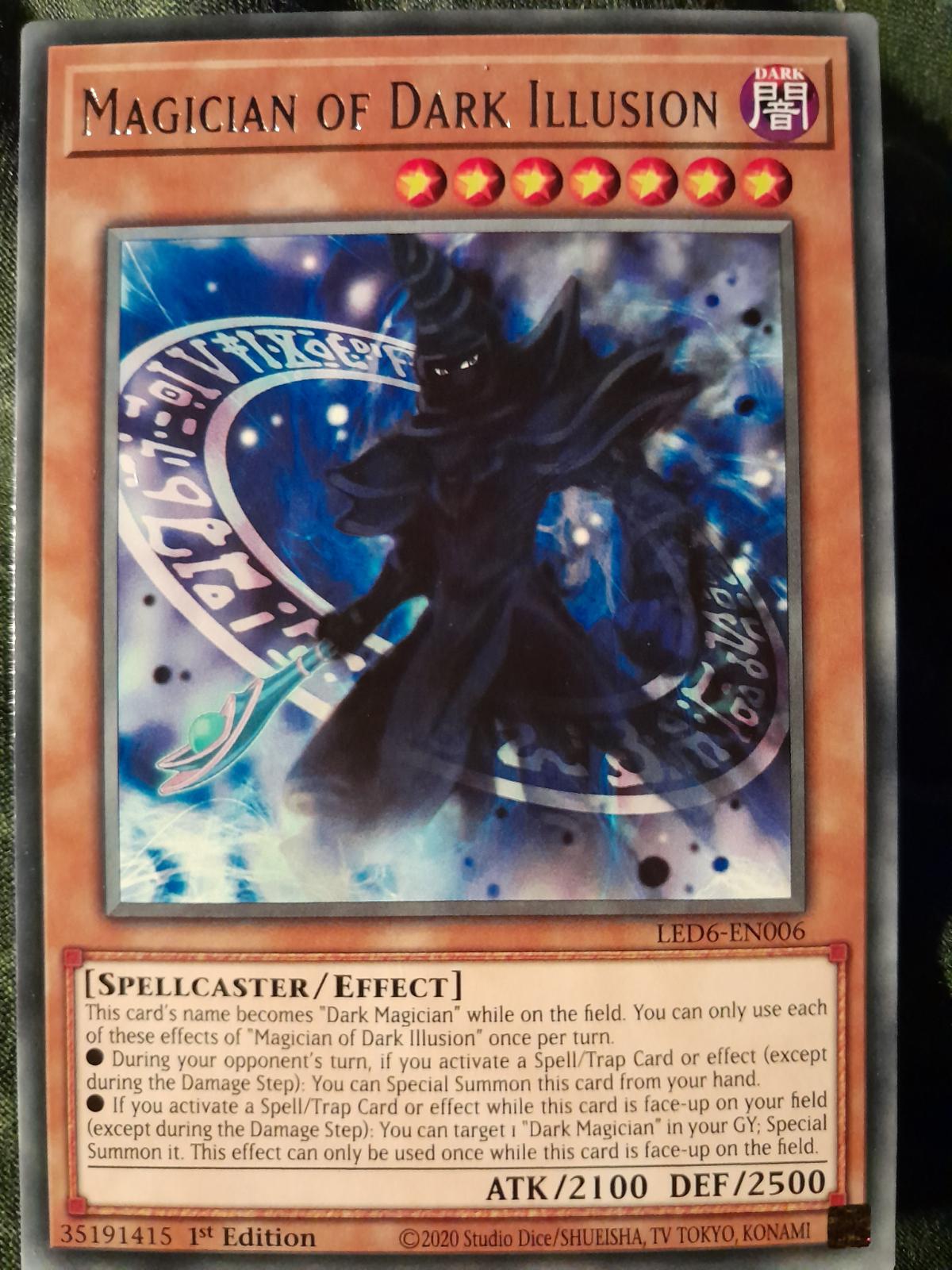 Magician of Dark Illusion [1st Edition] LED6-EN006 YuGiOh Legendary Duelists: Magical Hero