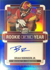 Brian Robinson Jr. [Rookie of the Year Autograph Blue] #ROY-BR Football Cards 2022 Panini Contenders Optic Rookie of the Year Prices