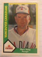 Marv Foley #5 Baseball Cards 1990 CMC Vancouver Canadians Prices