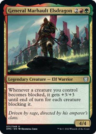 General Marhault Elsdragon #31 Magic Dominaria United Commander