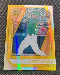 Aaron Zavala [Aspirations Die Cut Gold] #38 Baseball Cards 2021 Panini Elite Extra Edition Prices