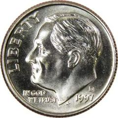 1997 D Coins Roosevelt Dime Prices