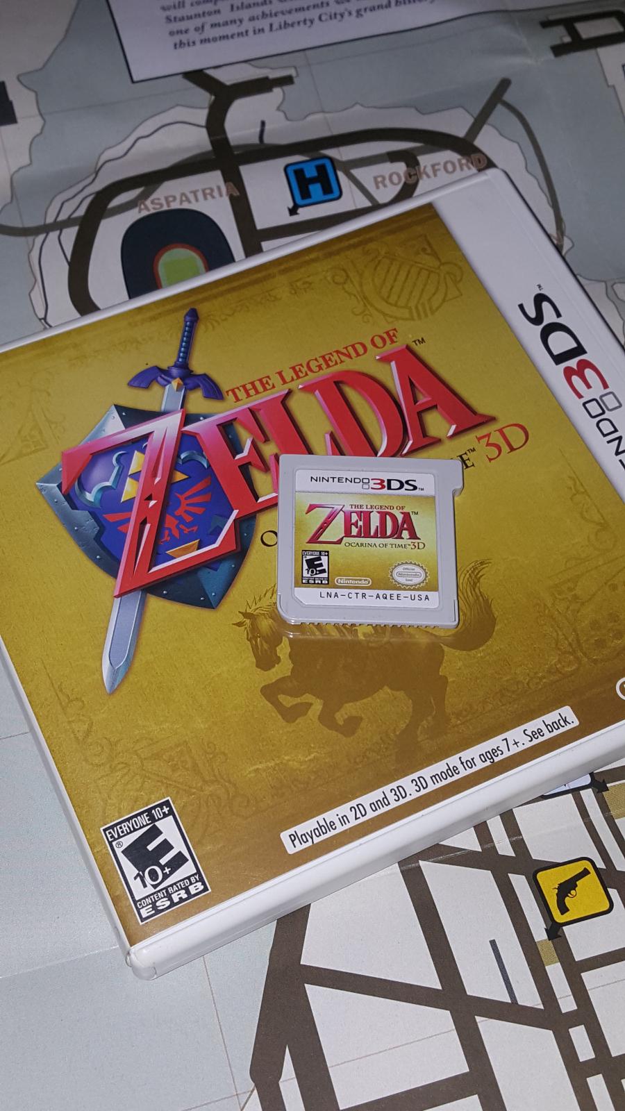 Zelda Ocarina of Time 3D Item, Box, and Manual Nintendo 3DS