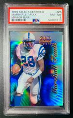 Marshall Faulk [Mirror Blue] #26 Football Cards 1996 Select Certified Prices