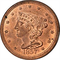 1857 [PROOF] Coins Braided Hair Half Cent Prices