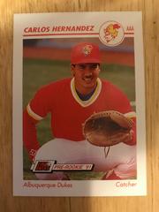Carlos Hernandez #10 Baseball Cards 1991 Impel Line Drive Prices