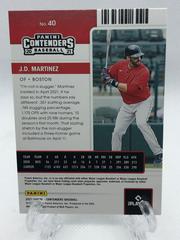 Back Of Card | J. D. Martinez Baseball Cards 2021 Panini Contenders