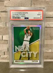 Jayson Tatum [Holo] #11 Basketball Cards 2019 Panini Hoops NBA City Prices
