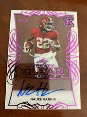 Najee Harris [Pink] #CA-NH1 Football Cards 2021 Leaf Trinity Clear Autograph Prices