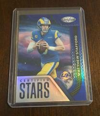 Matthew Stafford [Blue] Football Cards 2022 Panini Certified Stars Prices