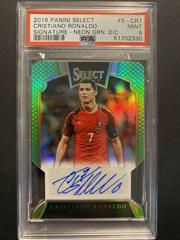 Cristiano Ronaldo [Neon Green Die Cut] Soccer Cards 2016 Panini Select Signatures Prices