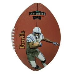 Marshall Faulk [Gold] #35 Football Cards 1998 Playoff Contenders Leather Prices