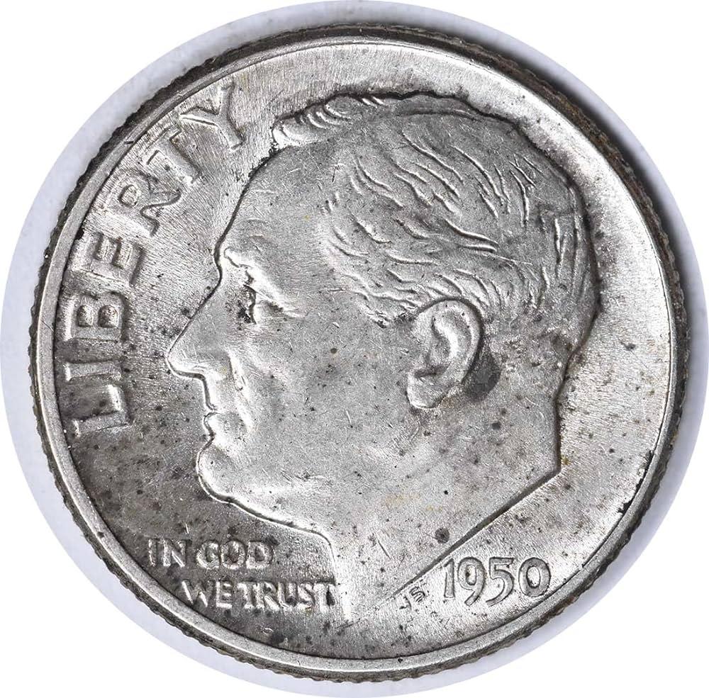 1950 D [DOUBLE DIE] Coins Roosevelt Dime