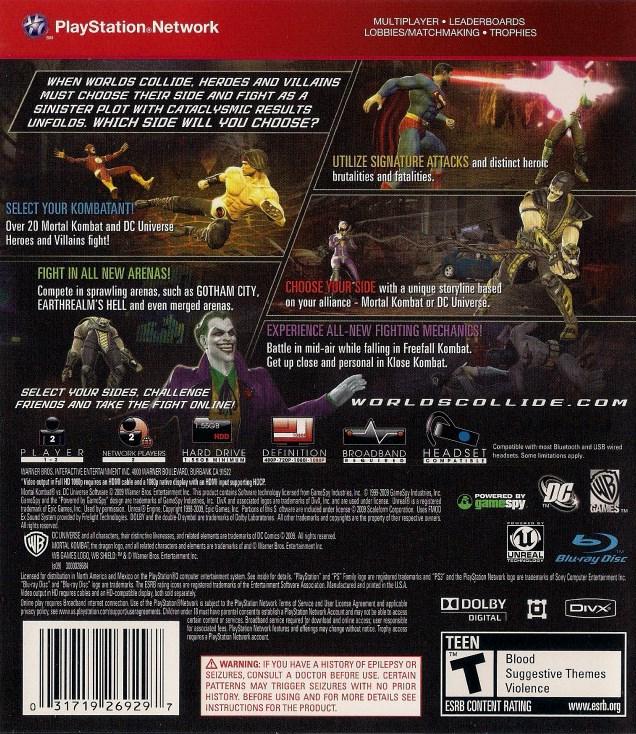 Mortal Kombat vs. DC Universe [Greatest Hits] Prices Playstation 3 ...