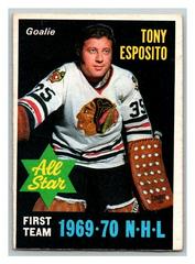 Tony Esposito [Black Bottom Print] Hockey Cards 1970 O-Pee-Chee Prices