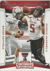 Baker Mayfield, Patrick Mahomes II #20 Football Cards 2020 Panini Contenders Draft Picks Collegiate Connections Prices