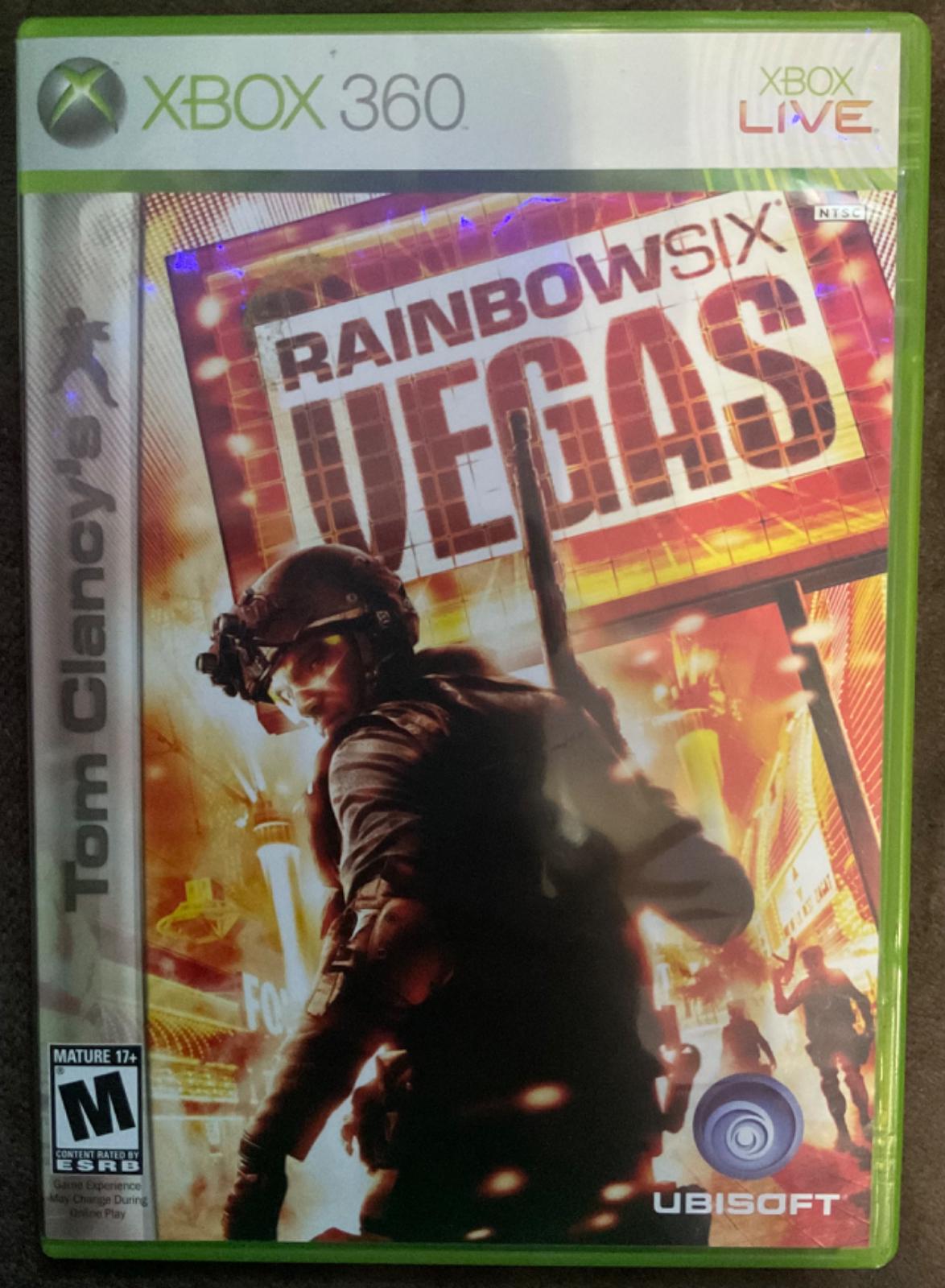 1/2 Rainbow Six Vegas
  My mom made me get this from gameXchange one Da.y... She's told me a lot about how much of a BEAST she used 2 be at it and i HAVE heard good things so I think it was a good purchase,,