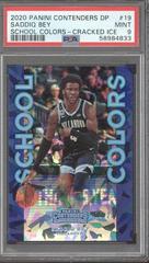 Saddiq Bey [Cracked Ice] #19 Basketball Cards 2020 Panini Contenders Draft Picks School Colors Prices