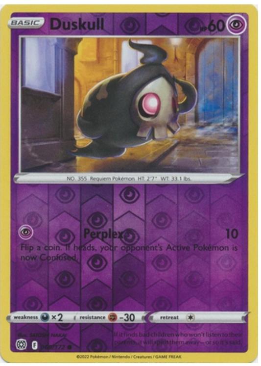 Duskull Reverse Holo Ungraded Pokemon Brilliant Stars