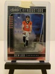 Drew Lock #8 Football Cards 2019 Panini Absolute Introductions Prices