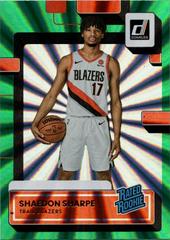 Shaedon Sharpe [Green Laser] Basketball Cards 2022 Panini Donruss Prices