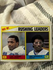 Rushing Leaders [C.Warner, E.Dickerson] Football Cards 1984 Topps Prices
