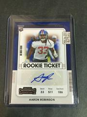 Aaron Robinson [Autograph Reverse] #179 Football Cards 2021 Panini Contenders Prices